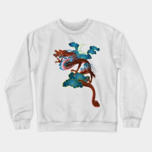 Dragon in the night sky Crewneck Sweatshirt